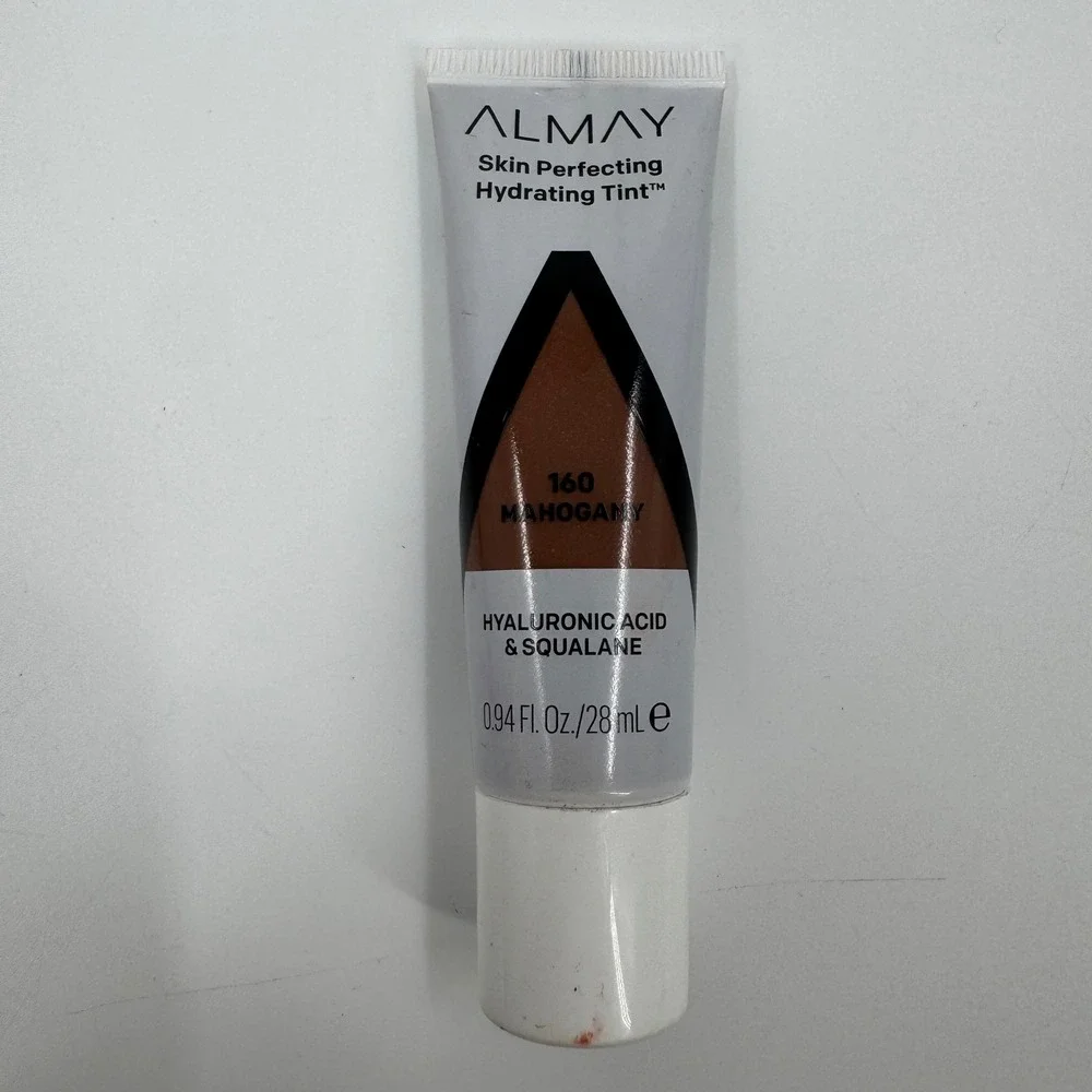 Almay Skin Perfecting Hydrating Tint 160 Mahogany Hyaluronic Acid Squalane .94oz